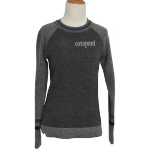 Cotopaxi Libre Sweater Cashilama Crew Neck Organic Gray Fitted Women Small